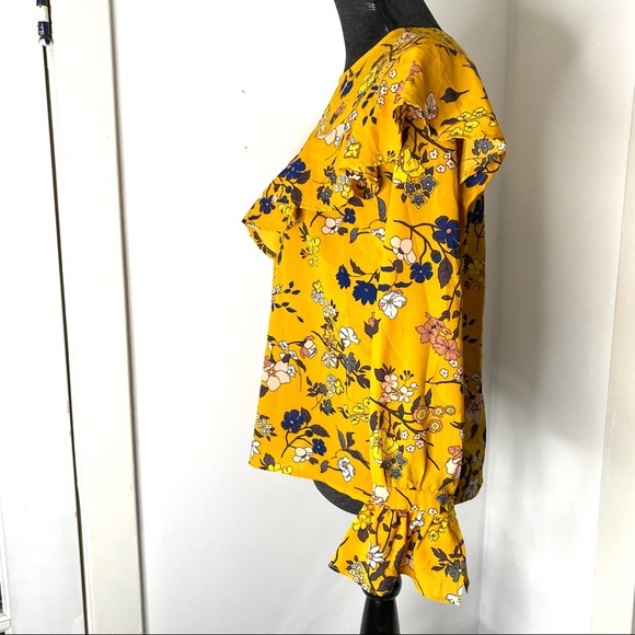 MELLODAY Pleated Bell Sleeve Blouse - Picture 6 of 12